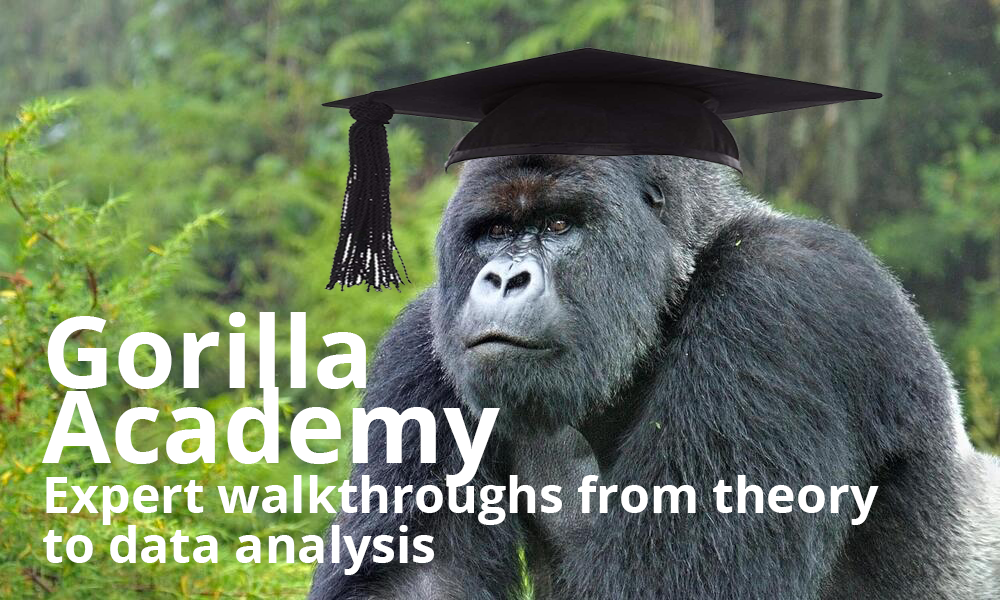 Expert walkthroughs from theory to data analysis